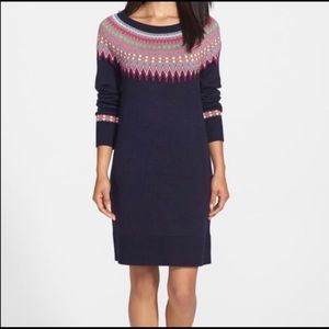 Eliza J Fair Isle Sweater Dress - Medium